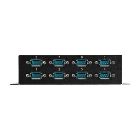 adapter usb do 8 portów szeregowych przemysłowych na szynę din rs232 db9 921,6kbps icusb2328i
