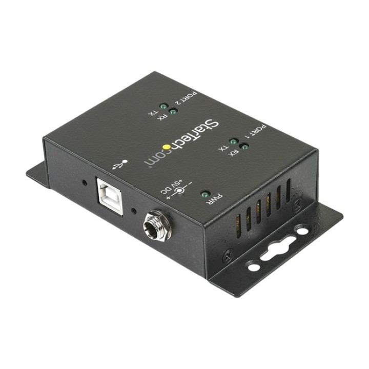 STARTECH.COM Adaptador USB a 2 puertos serie industrial para