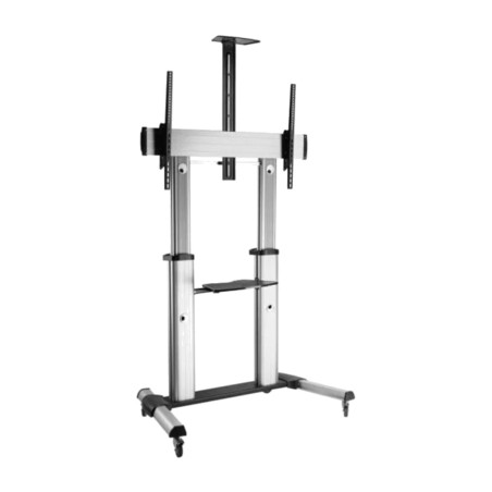 aluminium-tv-bodenständer mit rollen 650605 100" vesa-1000x600 100kg