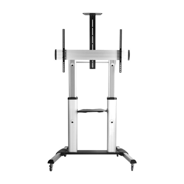 EQUIP Support TV de sol en aluminium avec roulettes 650605