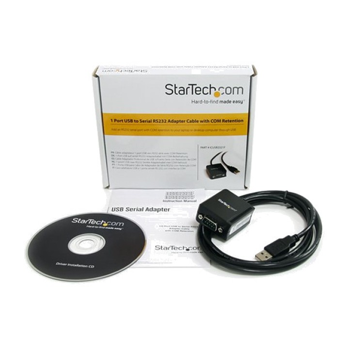 STARTECH.COM Cablu adaptor USB la serial RS232 DB9 cu