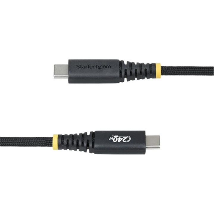 STARTECH.COM Cable USB-C trenzado con funda de silicona para carga EPR 240W 5A 1 M S2CEPR1MUSBCABLE DSP0000039380