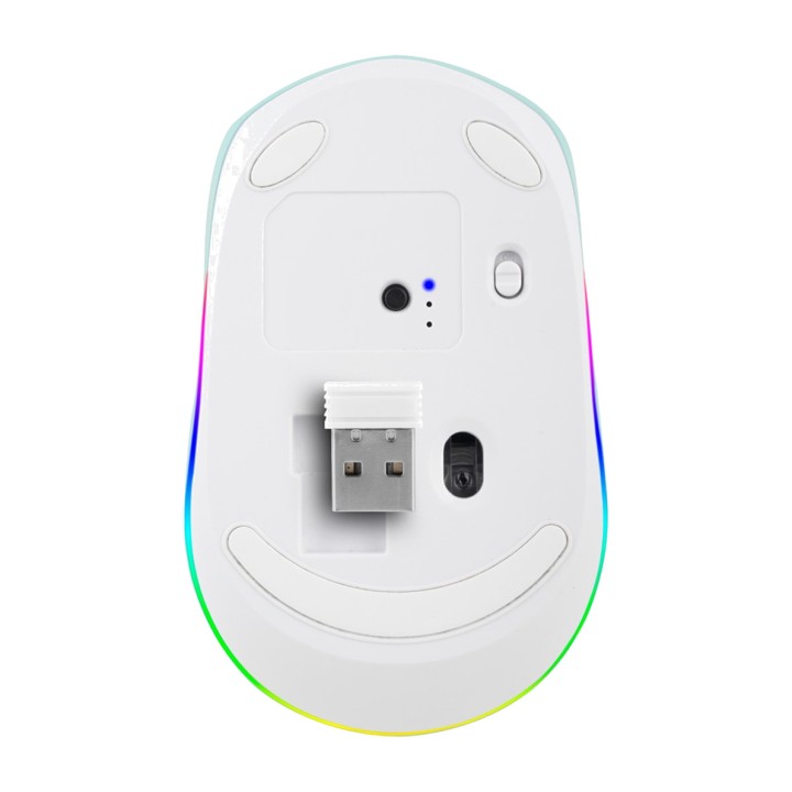 NGS Mouse wireless ricaricabile multidispositivo con luci