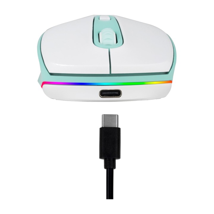 NGS Rechargeable multi-device wireless mouse with LED lights