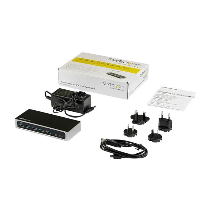 STARTECH.COM Hub USB-C avec 7 ports et port de charge rapide