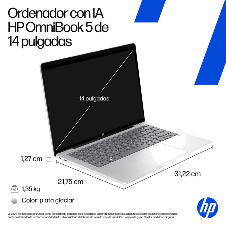 HP 14-Zoll-Laptop mit Windows 11 Home OMNIBOOK-5 HE0001NSX
