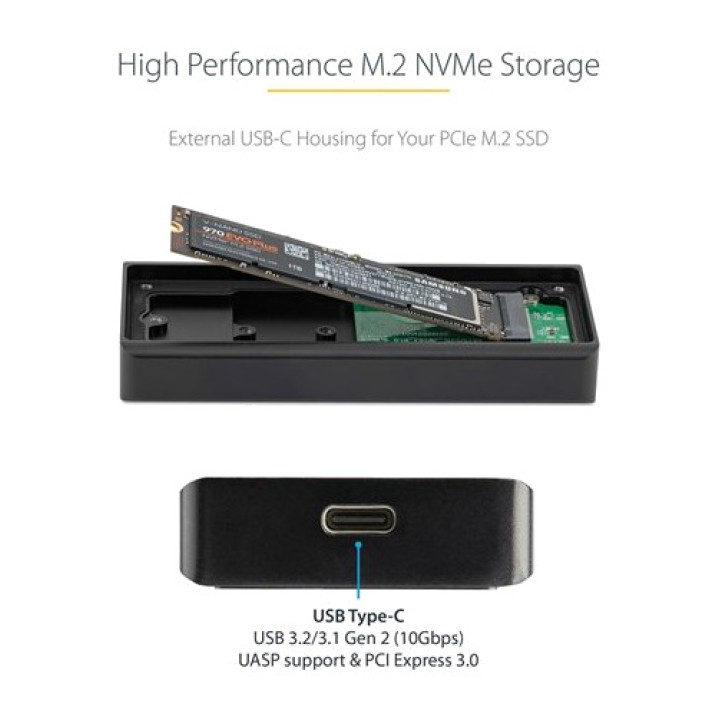 STARTECH.COM Ανθεκτική εξωτερική θήκη USB-C για SSD M.2-NVME