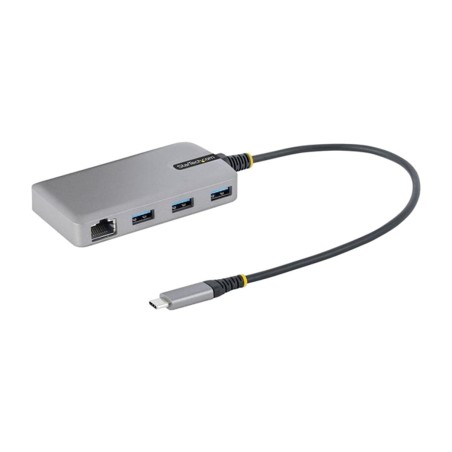 hub usb-c compacto con 3 puertos usb-a y puerto ethernet gigabit 3.2-gen1 5gbps rj45 5g3agbbusb-chub