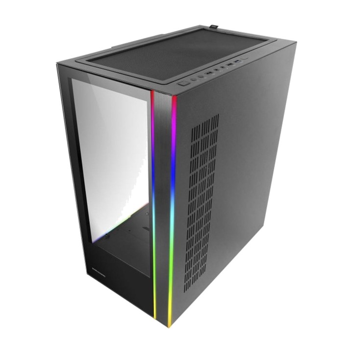 MARS GAMING Tower PC case with tempered glass window