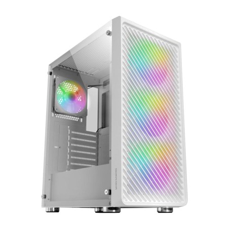 semitower pc-kabinet med metalnet foran mc-f atx-argb 4x120mm