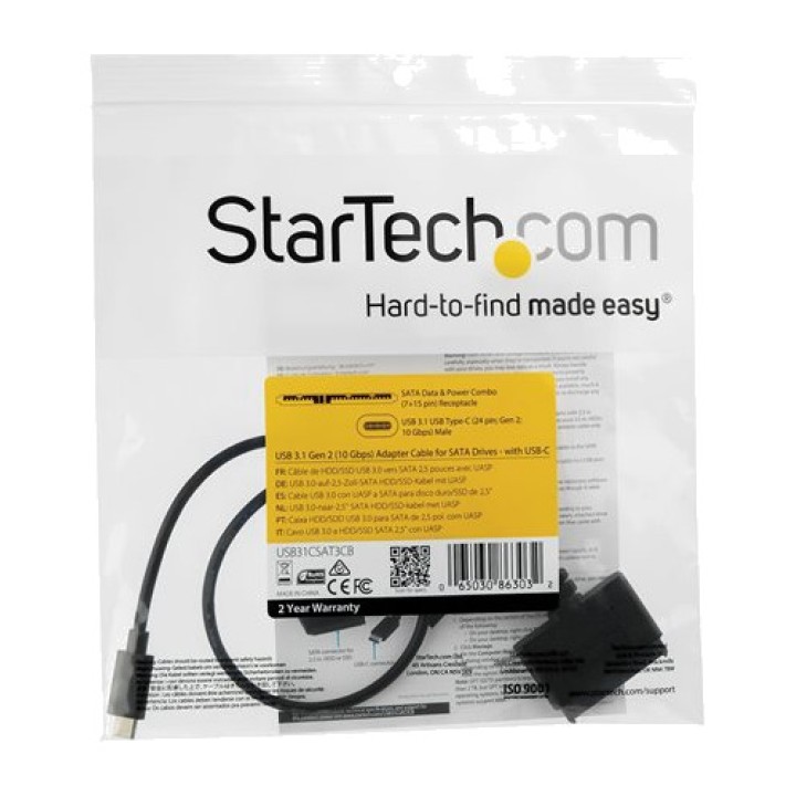 STARTECH.COM USB-C adaptérový kábel na SATA pre pevný disk