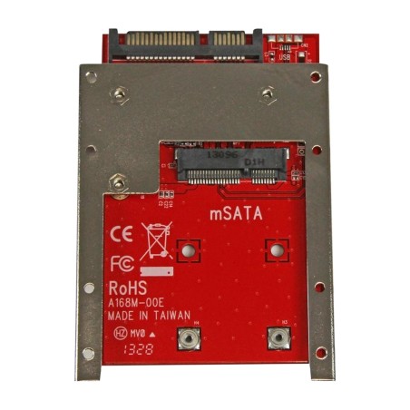 adaptador conversor de ssd msata a sata 2,5" 6gbps sat32msat257