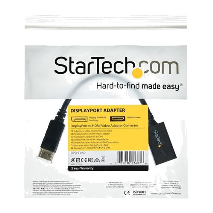 STARTECH.COM Konverteradapter DisplayPort hane till HDMI