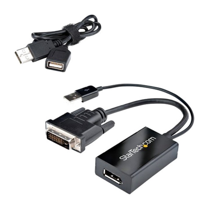 STARTECH.COM Adapter DVI na DisplayPort z napajanjem preko