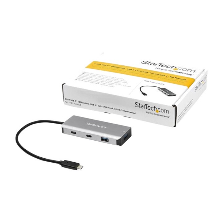 STARTECH.COM Hub USB-C a 4 porte con cavo integrato 3.2-GEN2