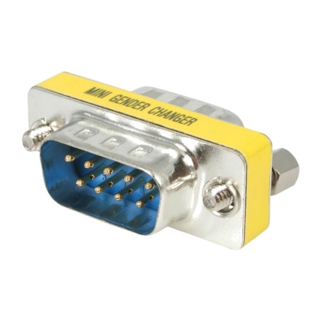 tynd seriel rs232 db9-kønsadapter med hanstik gc9sm