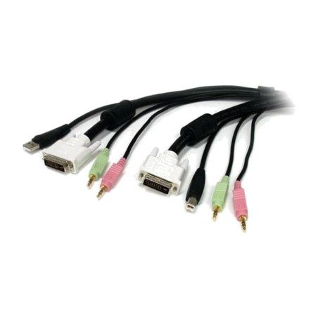 kvm-kaapeli 4-in-1 dvi ja usb 180 cm usbdvi4n1a6