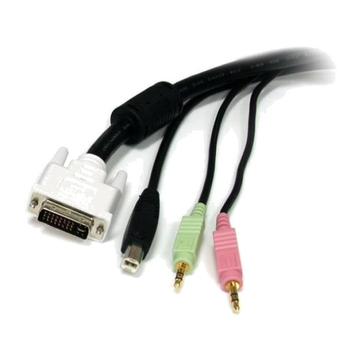 STARTECH.COM Καλώδιο KVM 4 σε 1 DVI και USB 180 CM