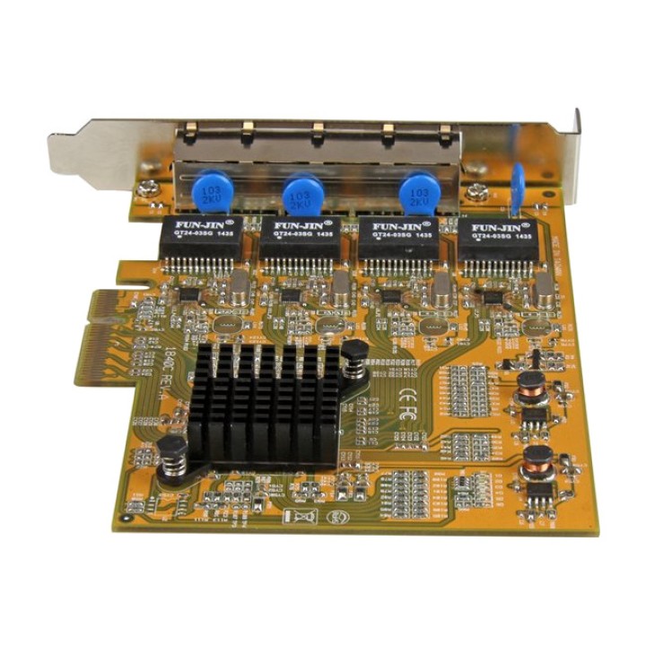 STARTECH.COM Tarjeta de red PCI Express con 4 puertos