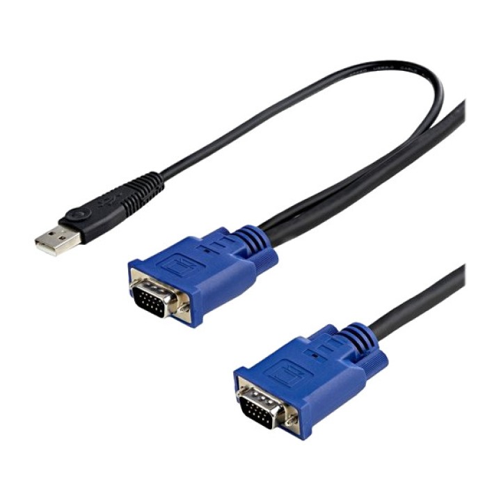 STARTECH.COM Câble KVM tout-en-un VGA et USB ultra-fin HD15