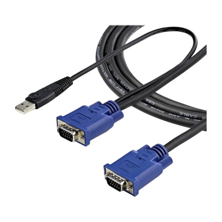 ultra-thin all-in-one vga and usb kvm cable hd15 3 m sveconus10