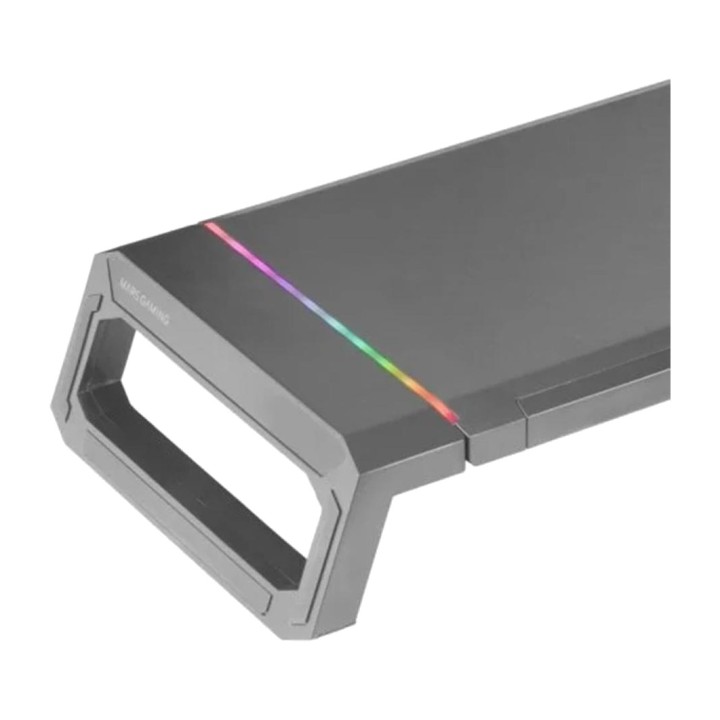 MARS GAMING Monitor riser with RGB lighting, USB port and