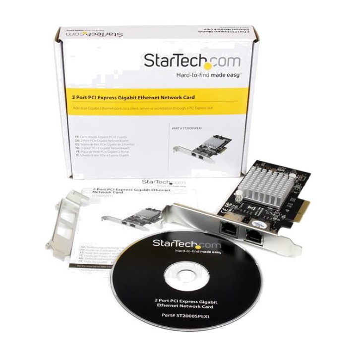STARTECH.COM Scheda di rete PCI Express con 2 porte Gigabit