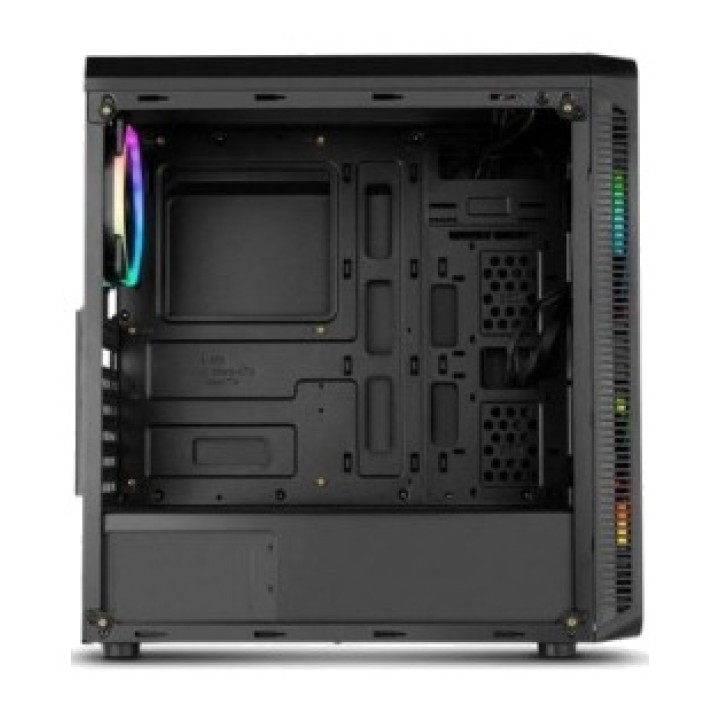 NOX Boîtier gaming moyen tour avec verre trempé et