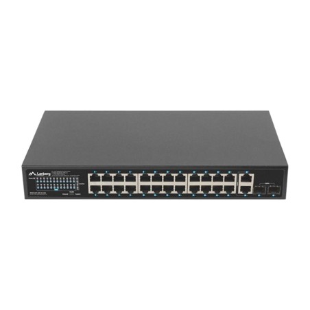 unmanaged gigabit-poe+-switch mit 26 ports und 2 sfp-ports für rackmontage 360w rsge-24p-2ge-2s-360