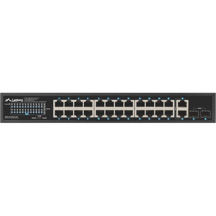 LANBERG Switch Gigabit PoE+ non administrable 26 ports avec
