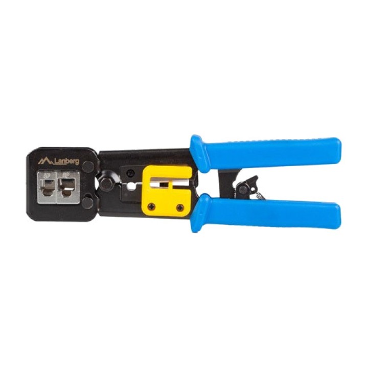 LANBERG Ratschen-Crimpzange für Durchgangsstecker RJ45 RJ12