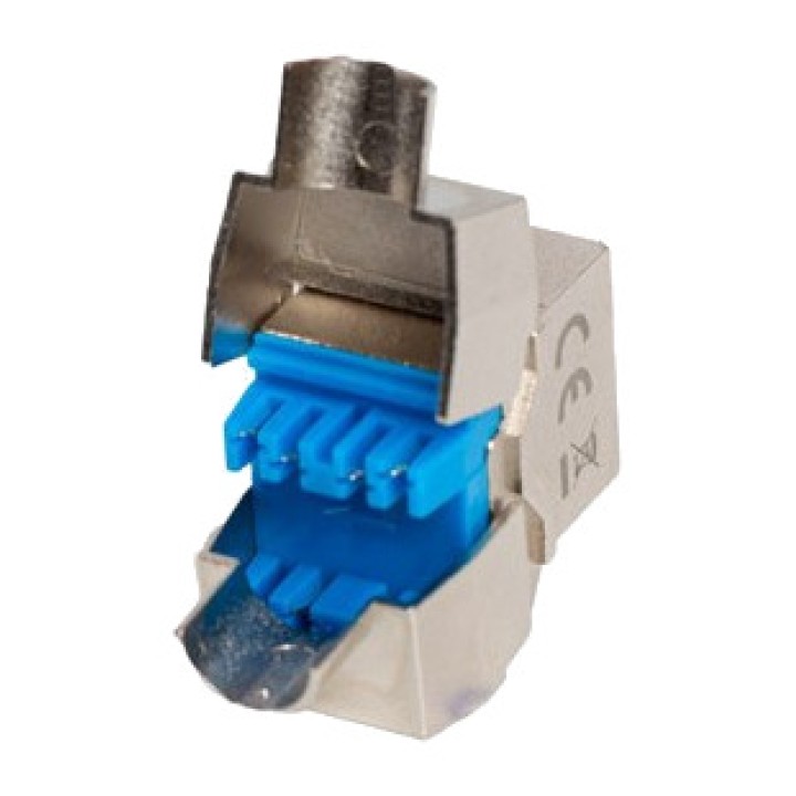 LANBERG Conector hembra keystone apantallado sin herramientas RJ45 CAT.8.1 S/FTP KSF8-4000 DSP0000032116