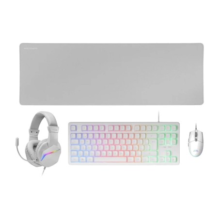 pack gaming de teclado en español, ratón, auriculares y alfombrilla mcp-rgb3 qwerty-es
