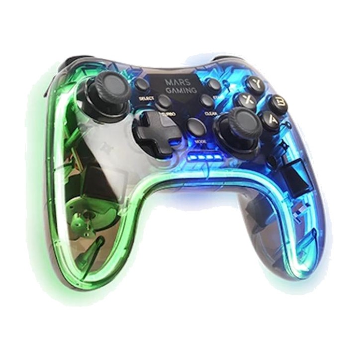 MARS GAMING Mando inalámbrico multiplataforma con iluminación RGB MGP-24 2.4GHZ DSP0000020245