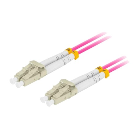 duplex multimode fibre-optic patch cable lc/upc om4 50/125 lszh 50 cm fo-lulu-md41-0005-vt