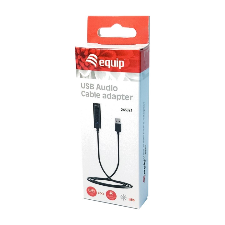 EQUIP Adaptateur audio USB avec sortie jack et réglage du