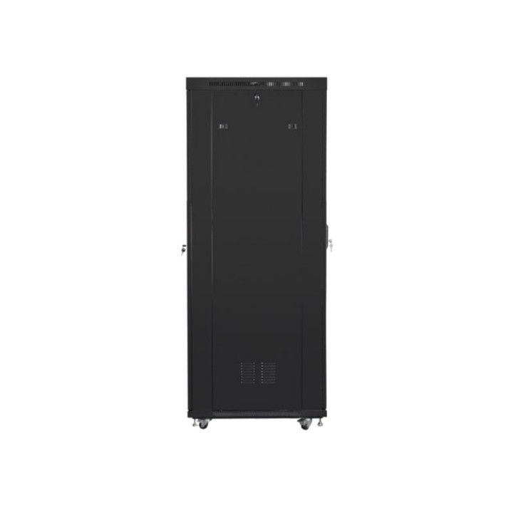 LANBERG Estante de chão com porta perfurada e tela LCD 19"