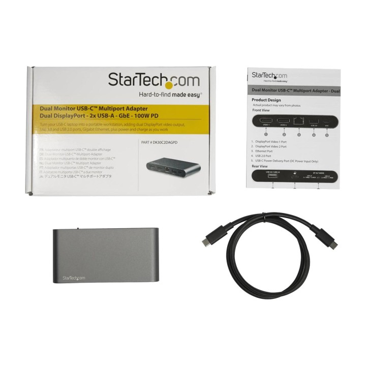 STARTECH.COM Estación de acoplamiento USB-C 7 en 1 para
