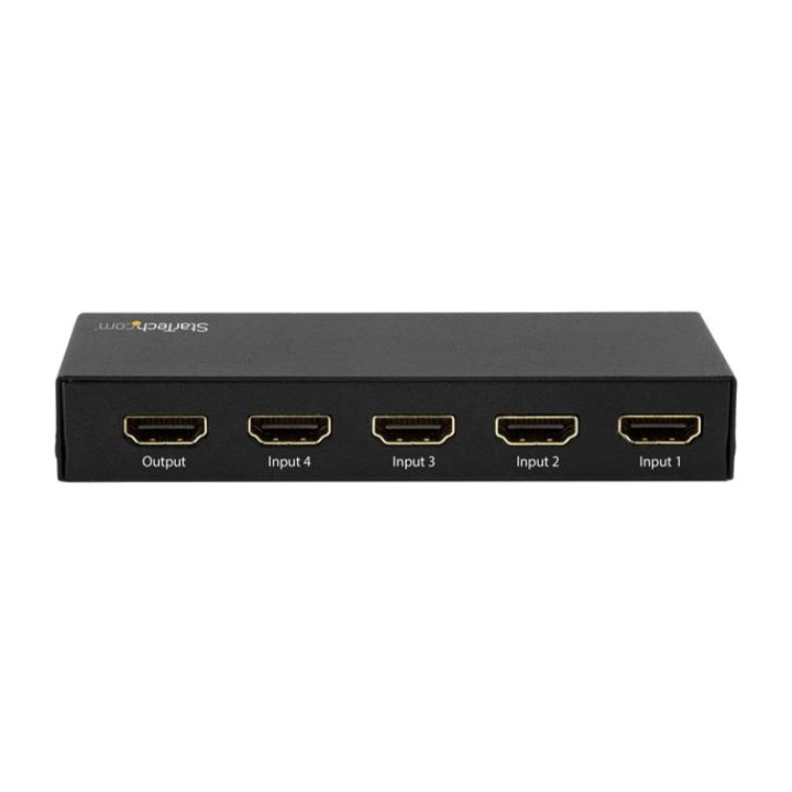 STARTECH.COM 4-input HDMI switch with remote control 4K60HZ
