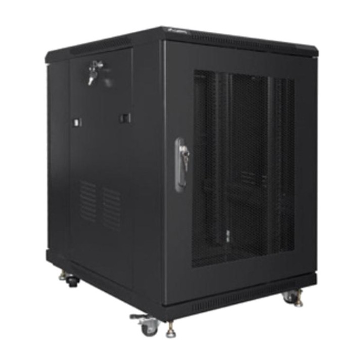 LANBERG Armadio rack da pavimento con porta perforata 19"