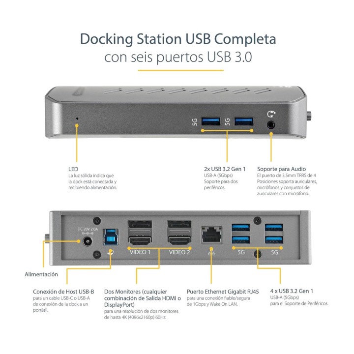 STARTECH.COM Station d’accueil USB-C 13-en-1 pour ordinateur