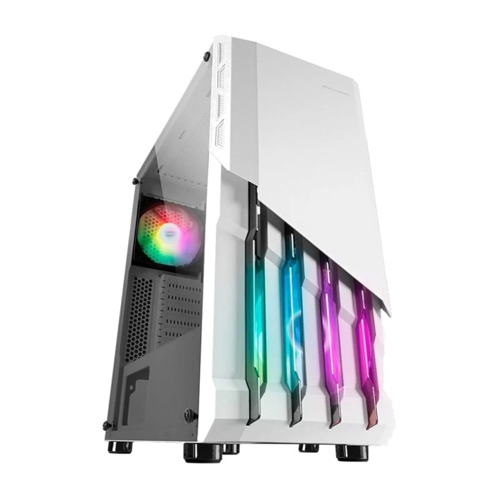 MARS GAMING Boîtier PC moyen tour avec façade en acier et