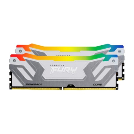 kit de mémoire ram cudimm lumineux pour ordinateur de bureau fury-renegade-rgb ddr5 8400mt/s 48gb 2x24gb cl40 kf584cu40rwak2-48