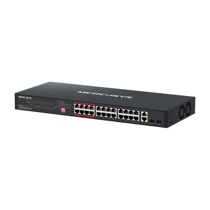 MERCUSYS Switch rack 28 ports avec PoE+ MS126CP