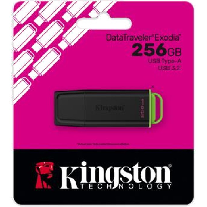 KINGSTON USB-3.2-Flash-Laufwerk mit Kappe und