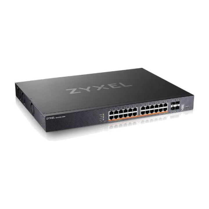 ZYXEL Switch PoE manageable à 24 ports avec liaisons
