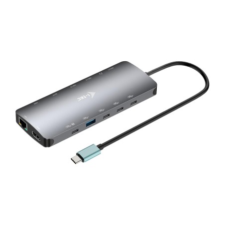 docking station usb-c compacta 13 en 1 para 3 monitores c31nanotripledockpd 140w