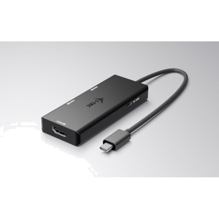 I-TEC Προσαρμογέας βίντεο USB-C σε τριπλό HDMI 4K με φόρτιση