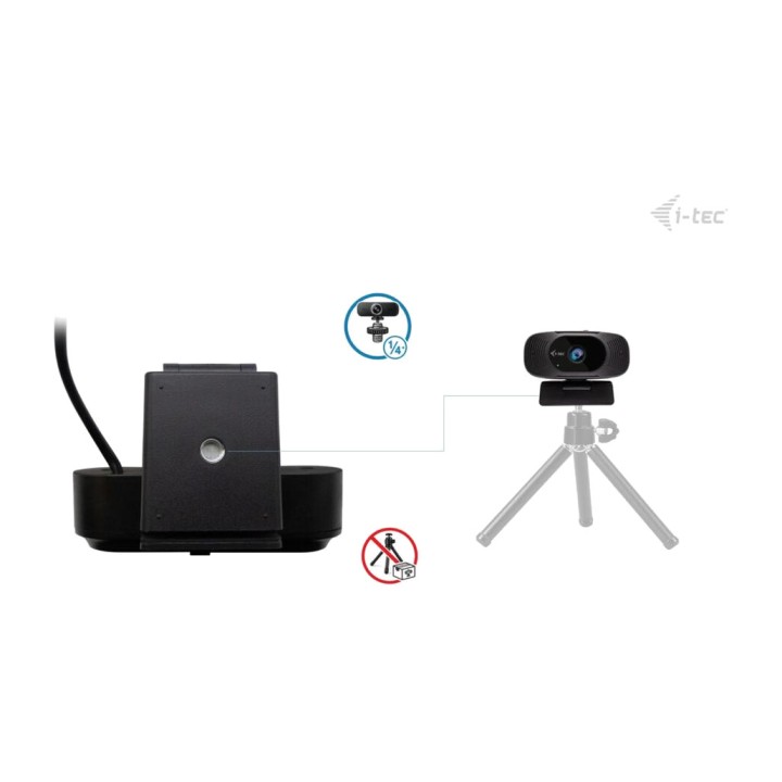 I-TEC Webcam 4K Ultra HD para videollamadas y streaming