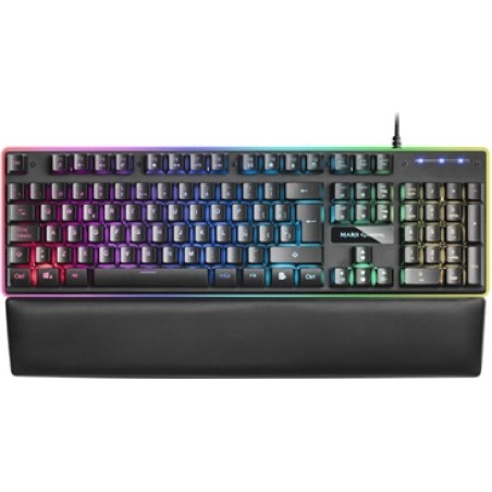 clavier gaming h-mech avec éclairage rgb et repose-poignets mk320 qwerty-es